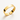 Gold bracelet on a white background