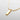 EMILIAZ Sleek Square Pendant Necklace – 18K Gold & White Steel, 58cm (Men’s)