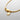 EMILIAZ Minimalist Pendant Necklace – Gold & White Steel, 58cm (Men’s)
