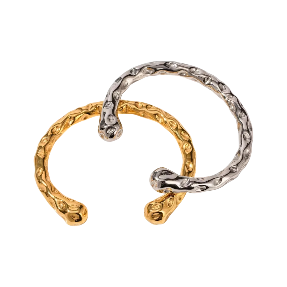Molten Cuff Bracelet – 18K Gold or Silver Plated