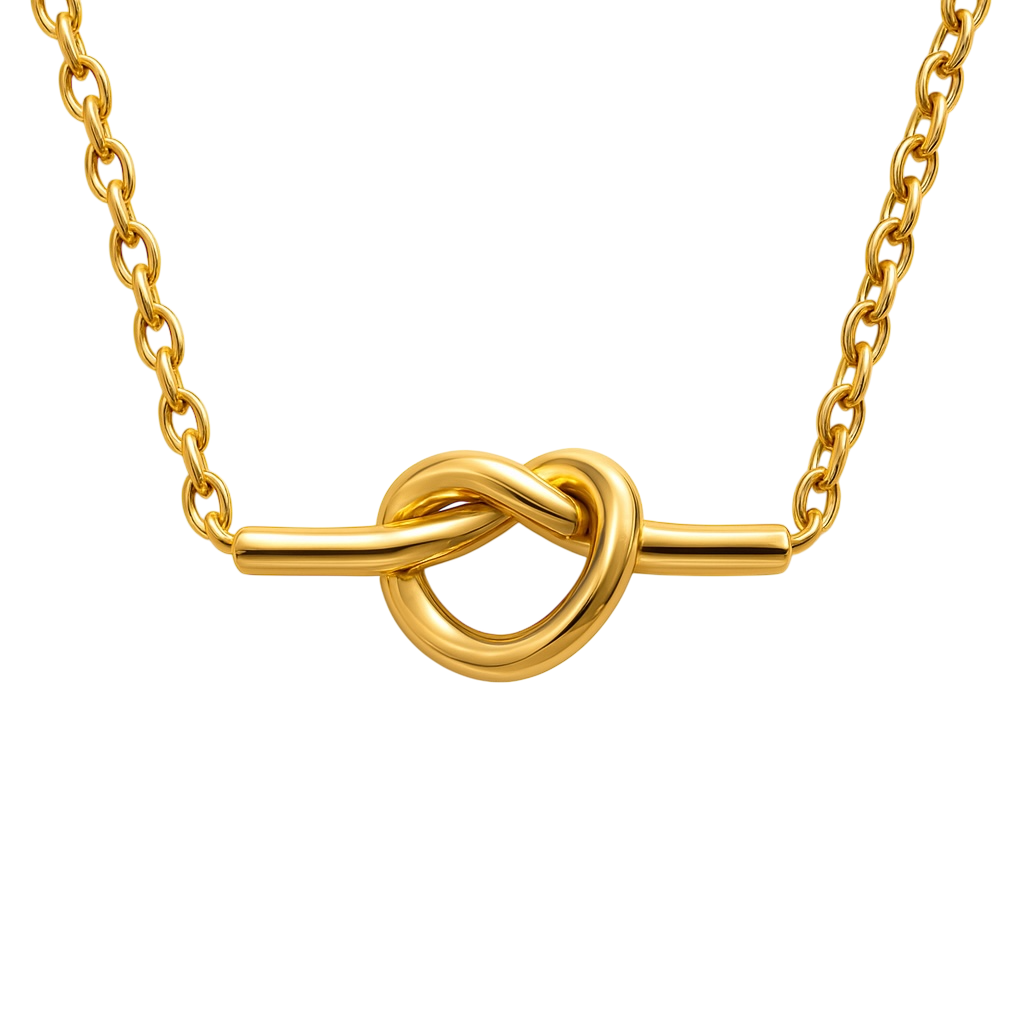 Knot Necklace – 18K Gold Stainless Steel