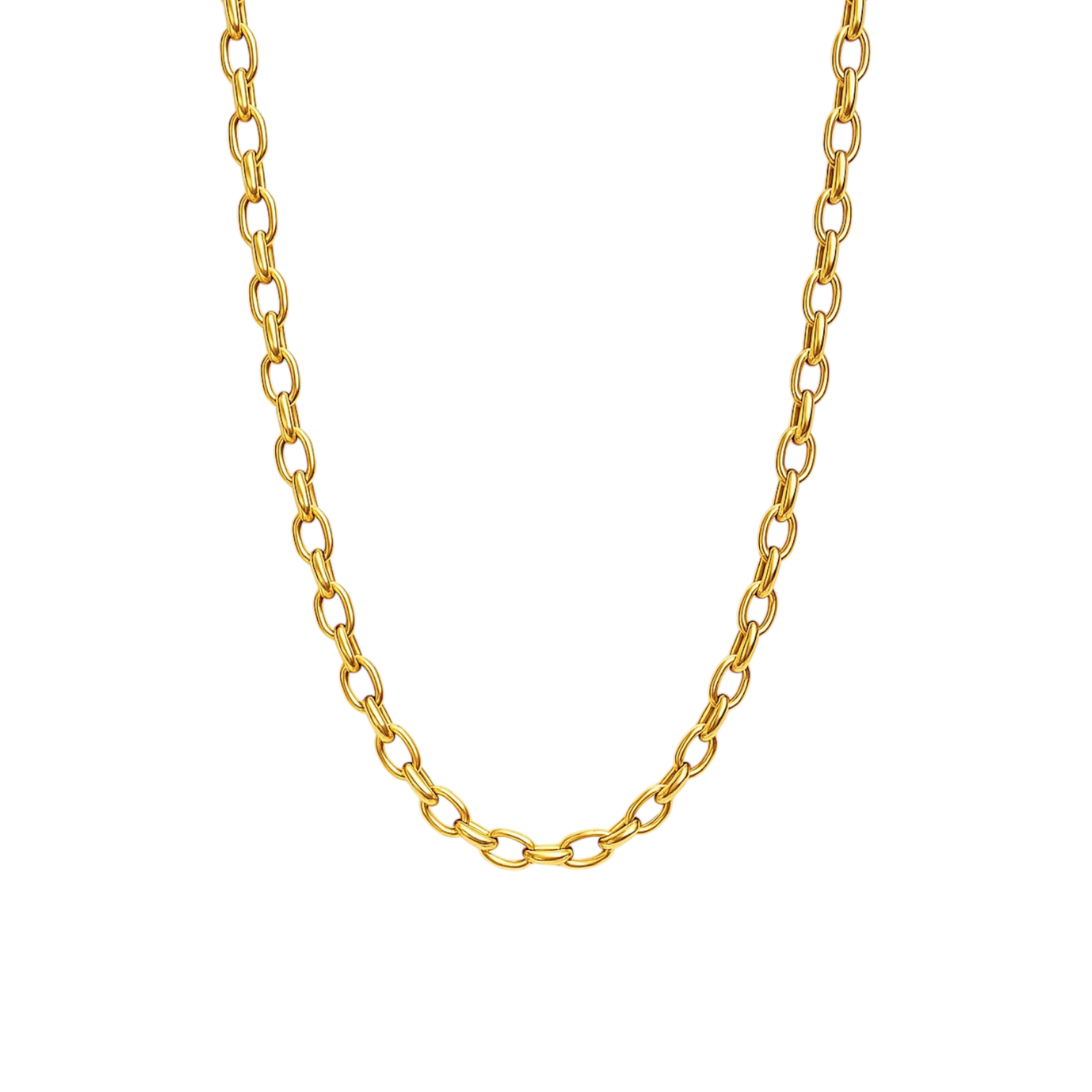 Liliane Necklace – Romantic Gold Paperclip Chain | EMILIAZ Jewellery